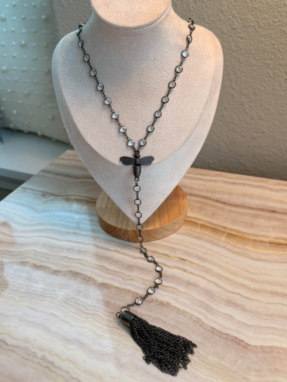 French Kande | Graphite Y-Necklace
